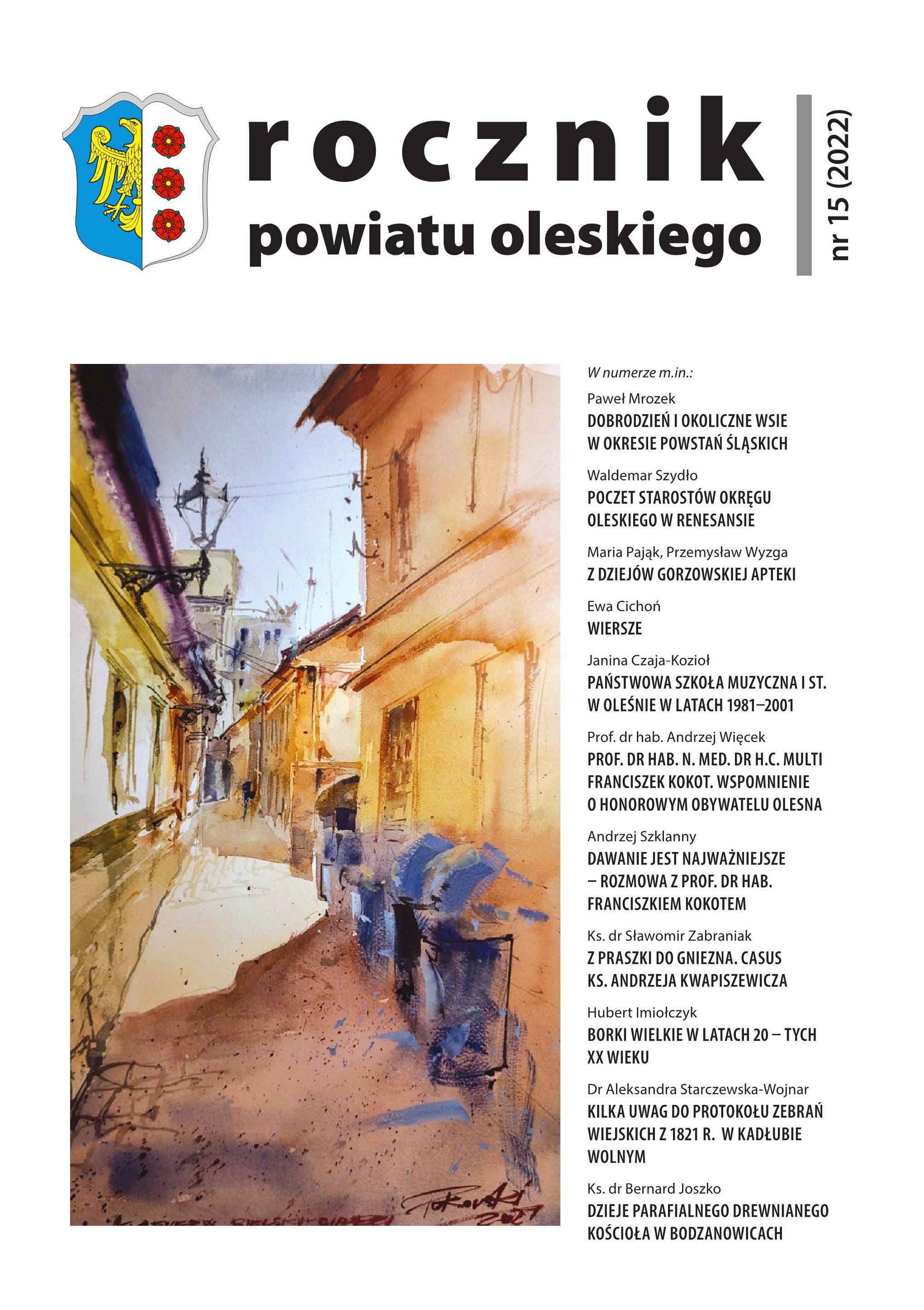 Okładka Rocznika Powiatu Oleskiego Nr 15