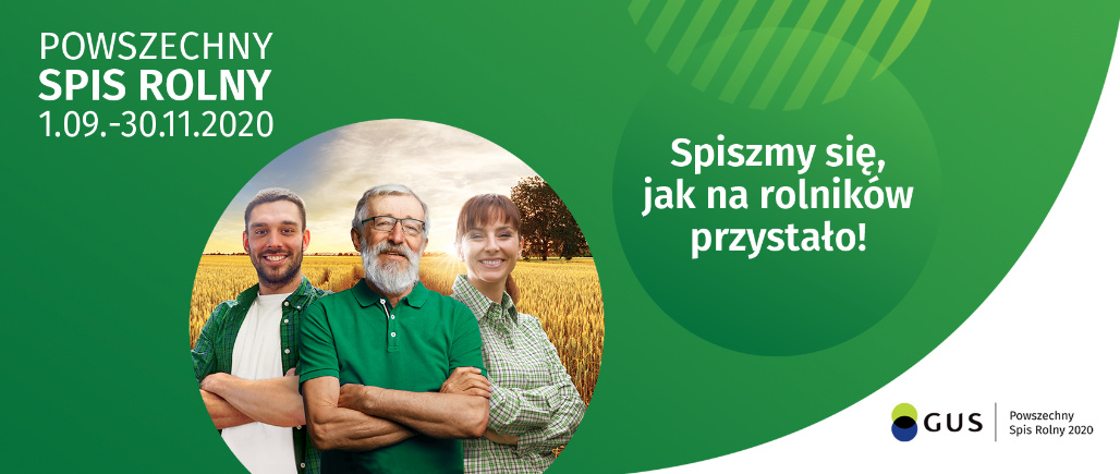 Plakat powszechny spis rolny