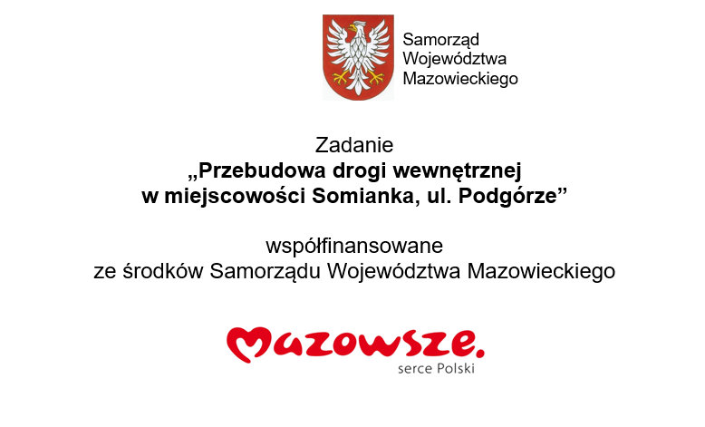 Przebudowa drogi wewnętrznej w miejscowości Somianka, ul. Podgórze