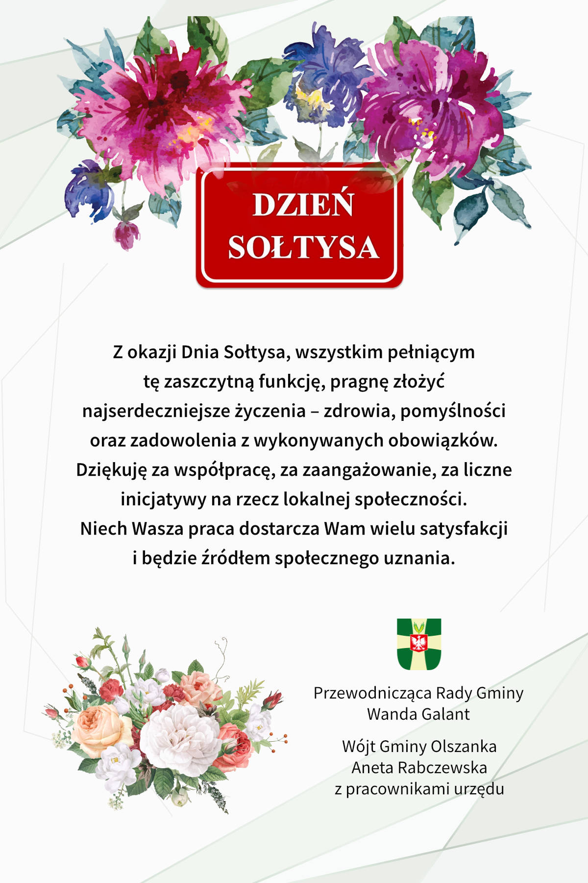 Życzenia na Dzień Sołtysa
