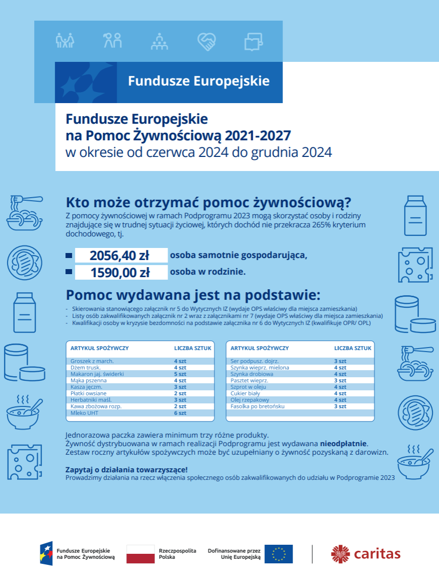 Gminny Ośrodek Pomocy Społecznej w Repkach rozpoczyna dystrybucję żywności oraz realizację warsztatów w ramach FEPŻ Podprogram 2023! 