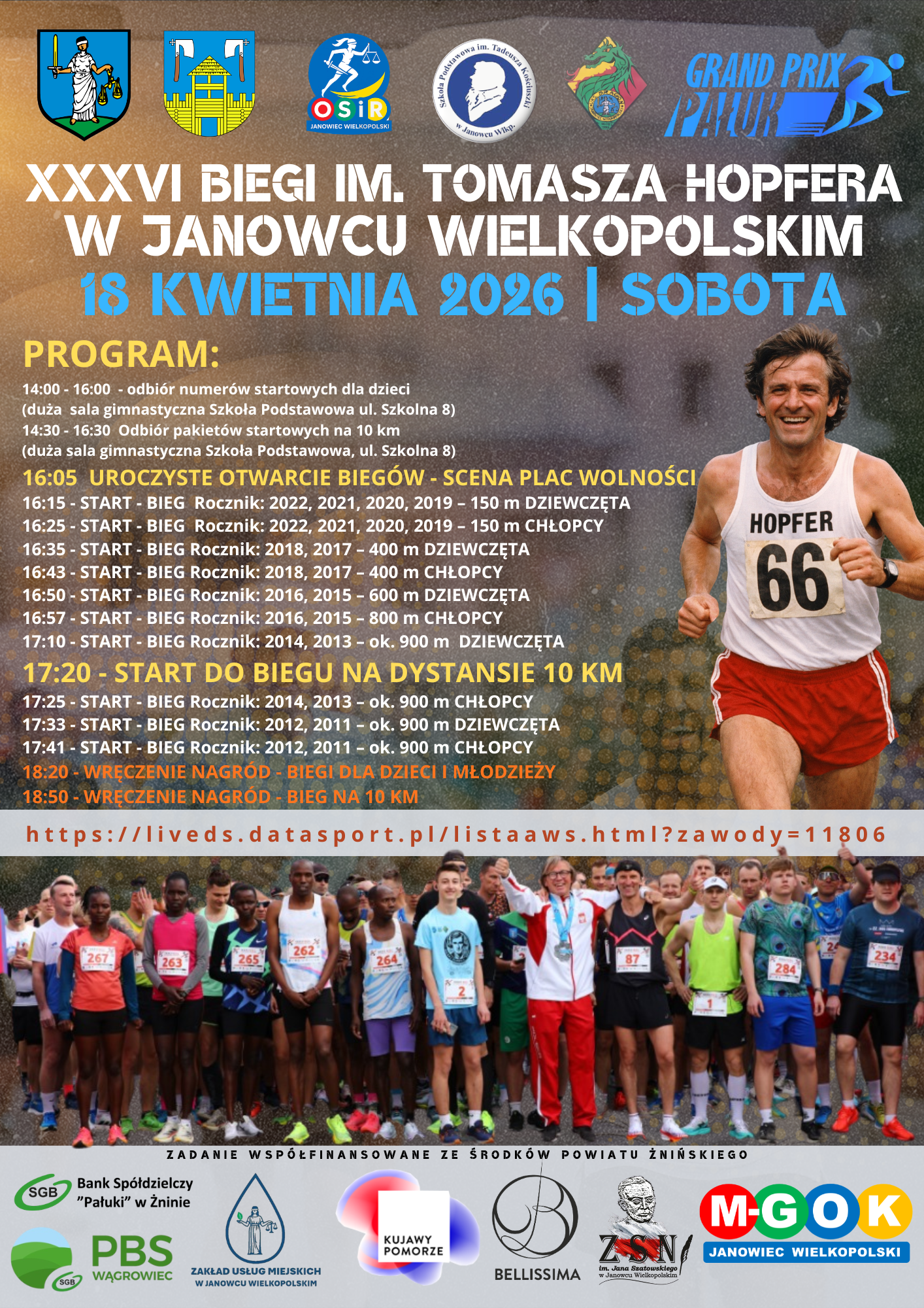 XXXVI Biegi im. Tomasza Hopfera w Janowcu Wielkopolskim