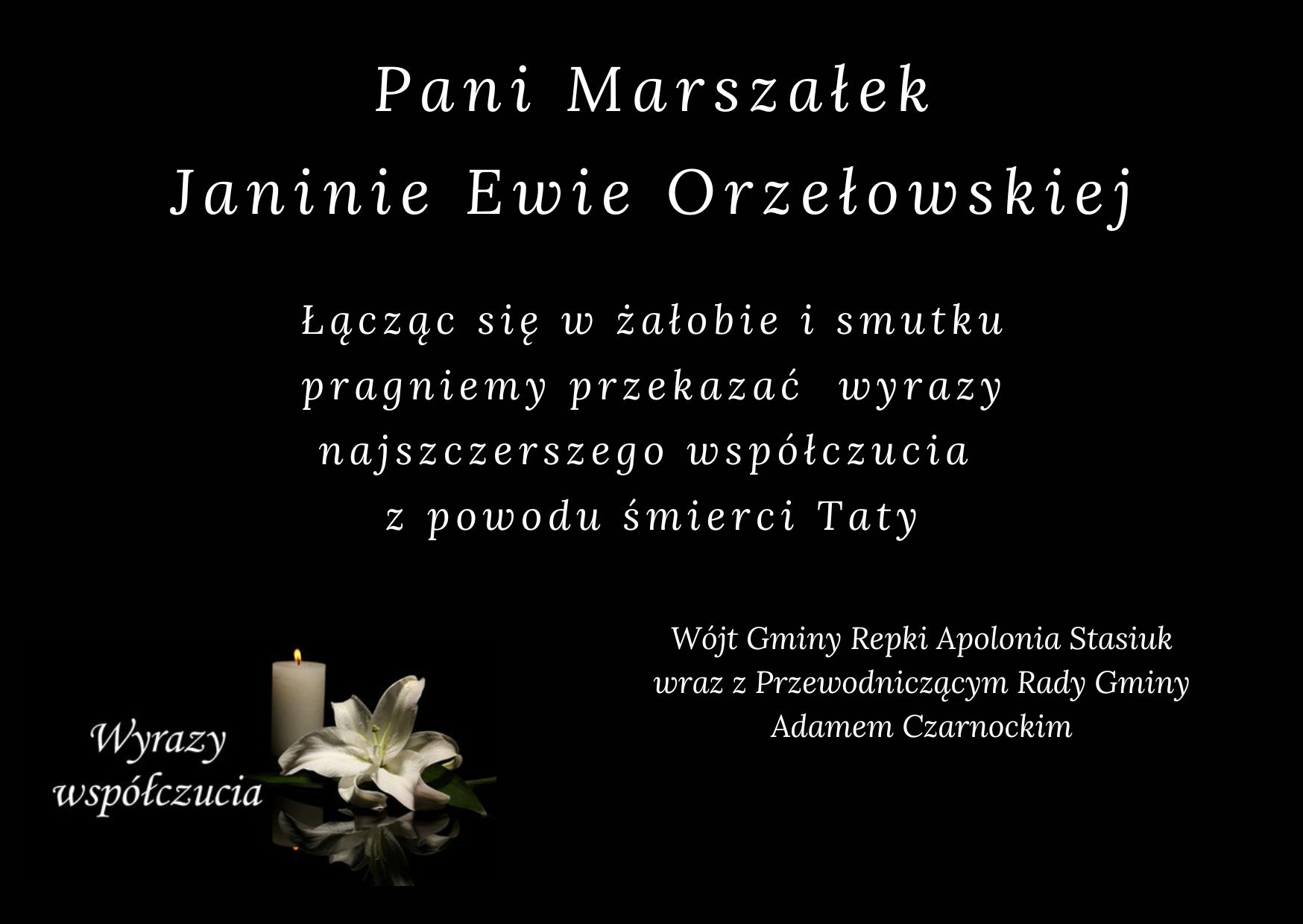 Wyrazy współczucia