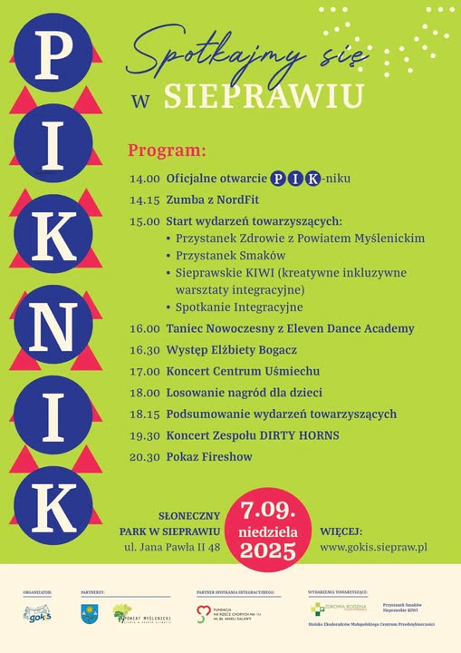 Plakat wydarzenia Piknik Spotkajmy się w Sieprawiu