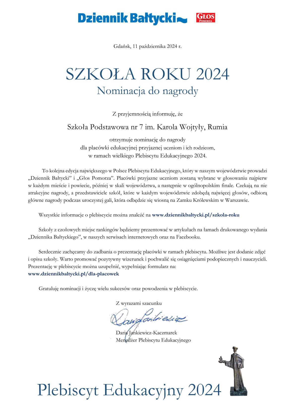 Szkoła Roku 2024