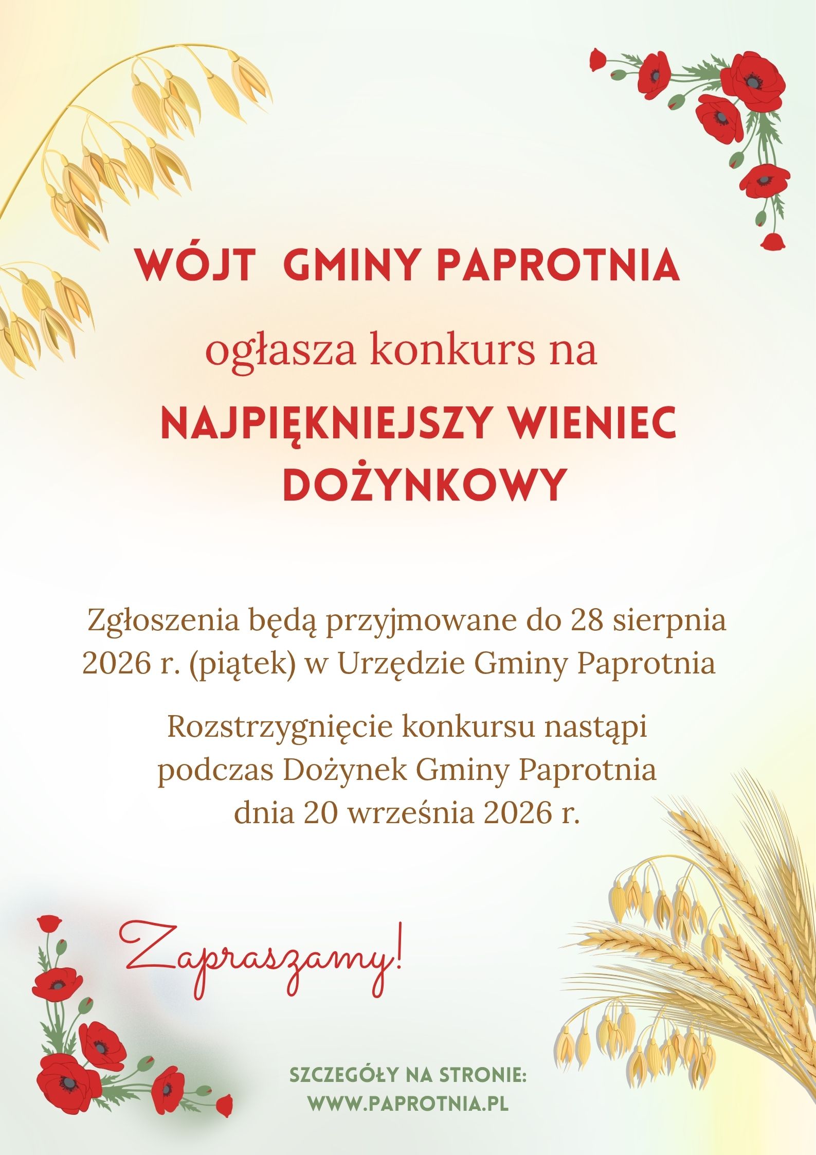 Konkurs na wieniec dożynkowy