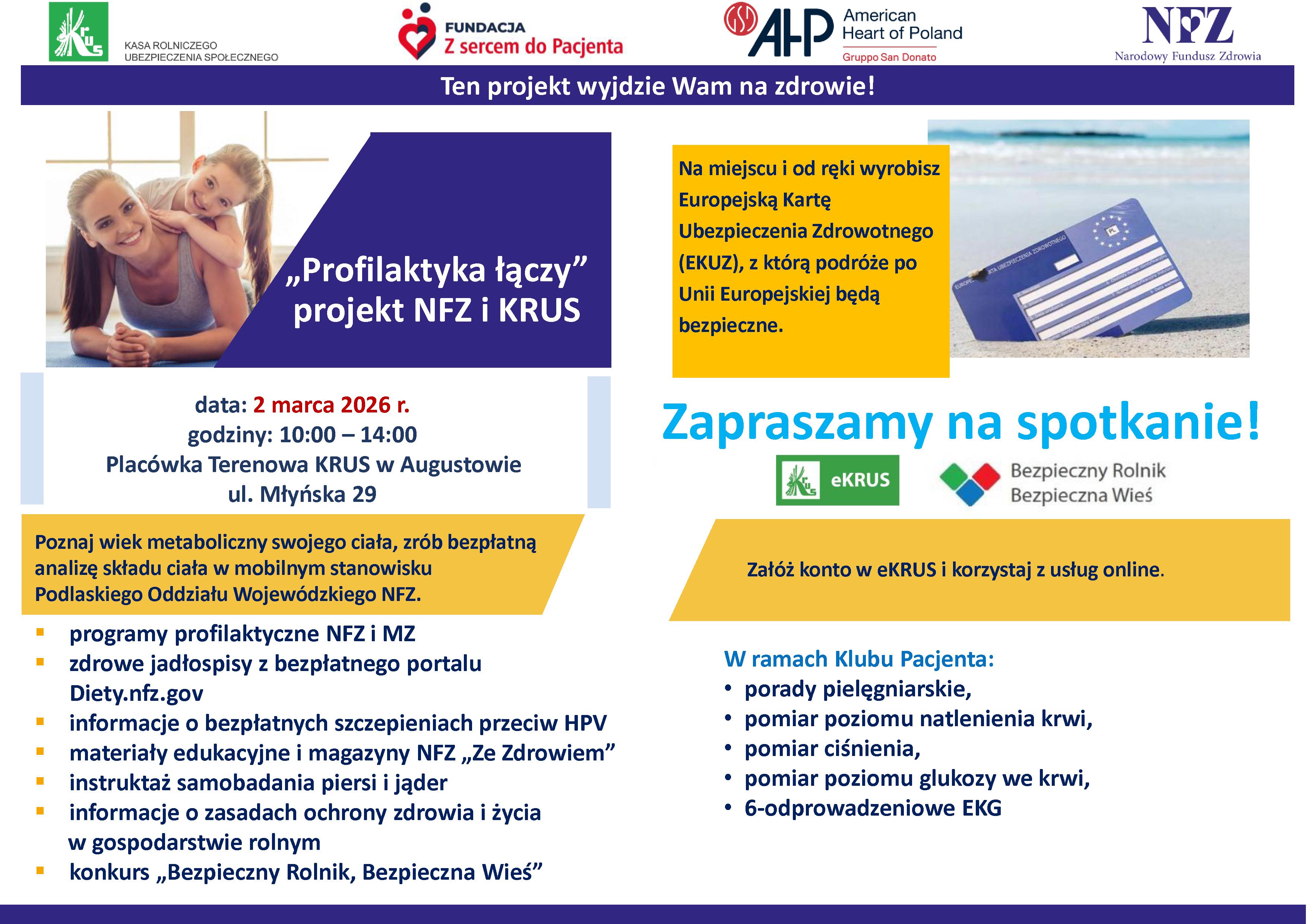 plakat projektu " Profilaktyka łączy"