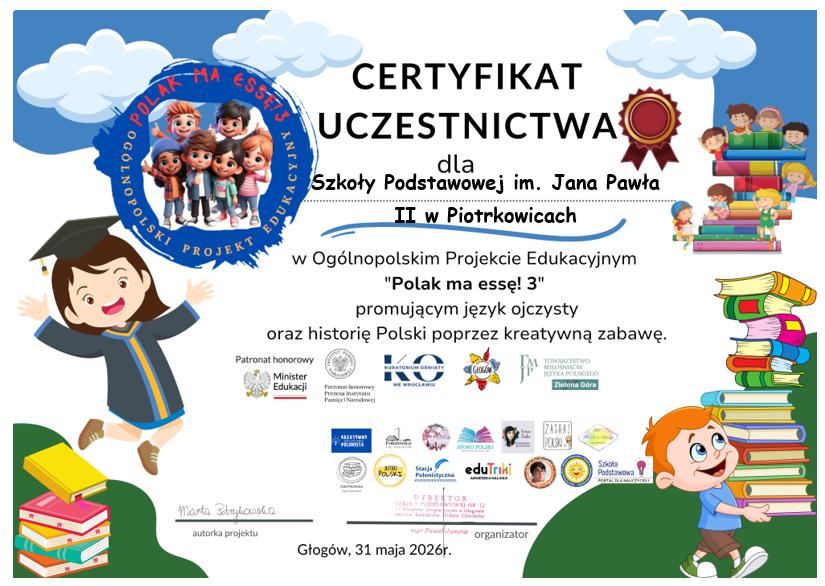 certyfikat