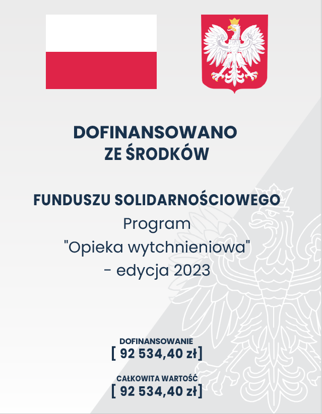 Plakat informacyjny "Opieka Wytchnieniowa" edycja 2023 MOPS