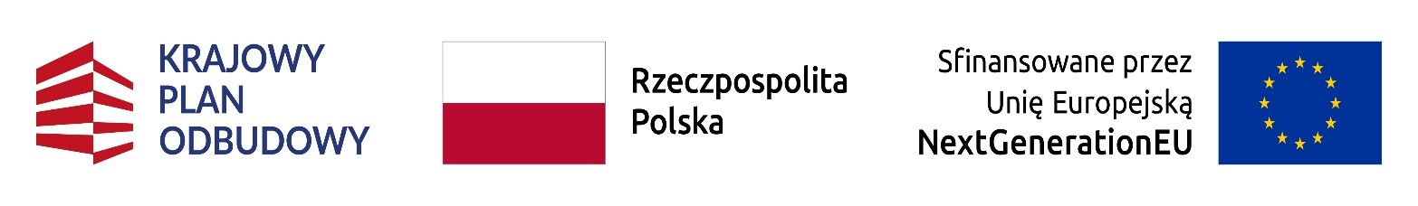 Logotypy projektu - Krajowy Plan Odbudowy, Flaga Rzeczypospolitej Polskiej i Unii Europejskiej