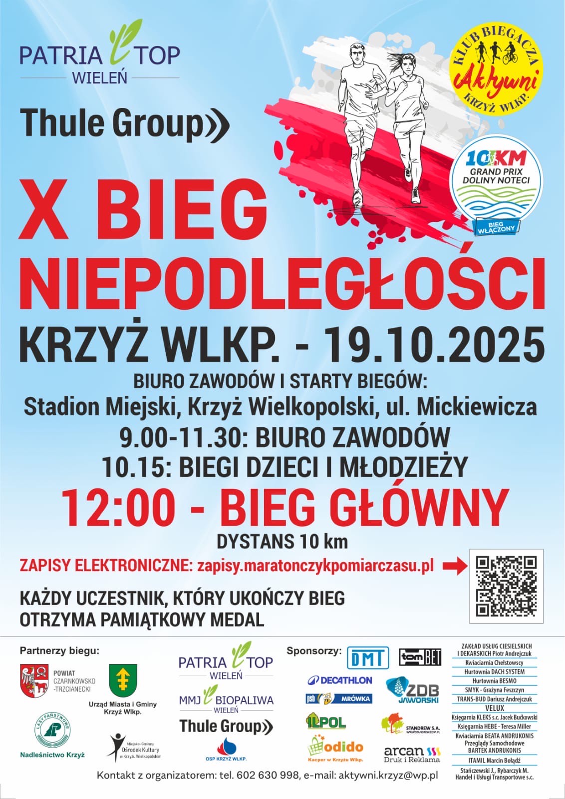 X Bieg Niepodległości - zaproszenie