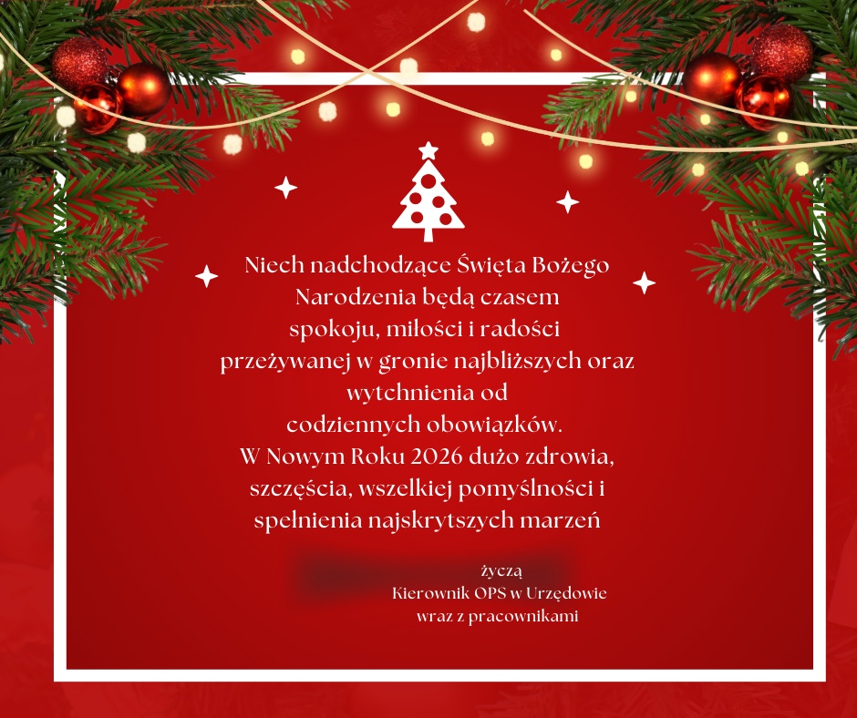 życzenia Bożonarodzeniowe 2026