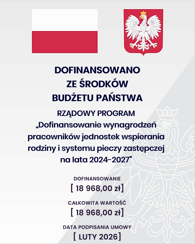 Plakat Program dofinansowanie...