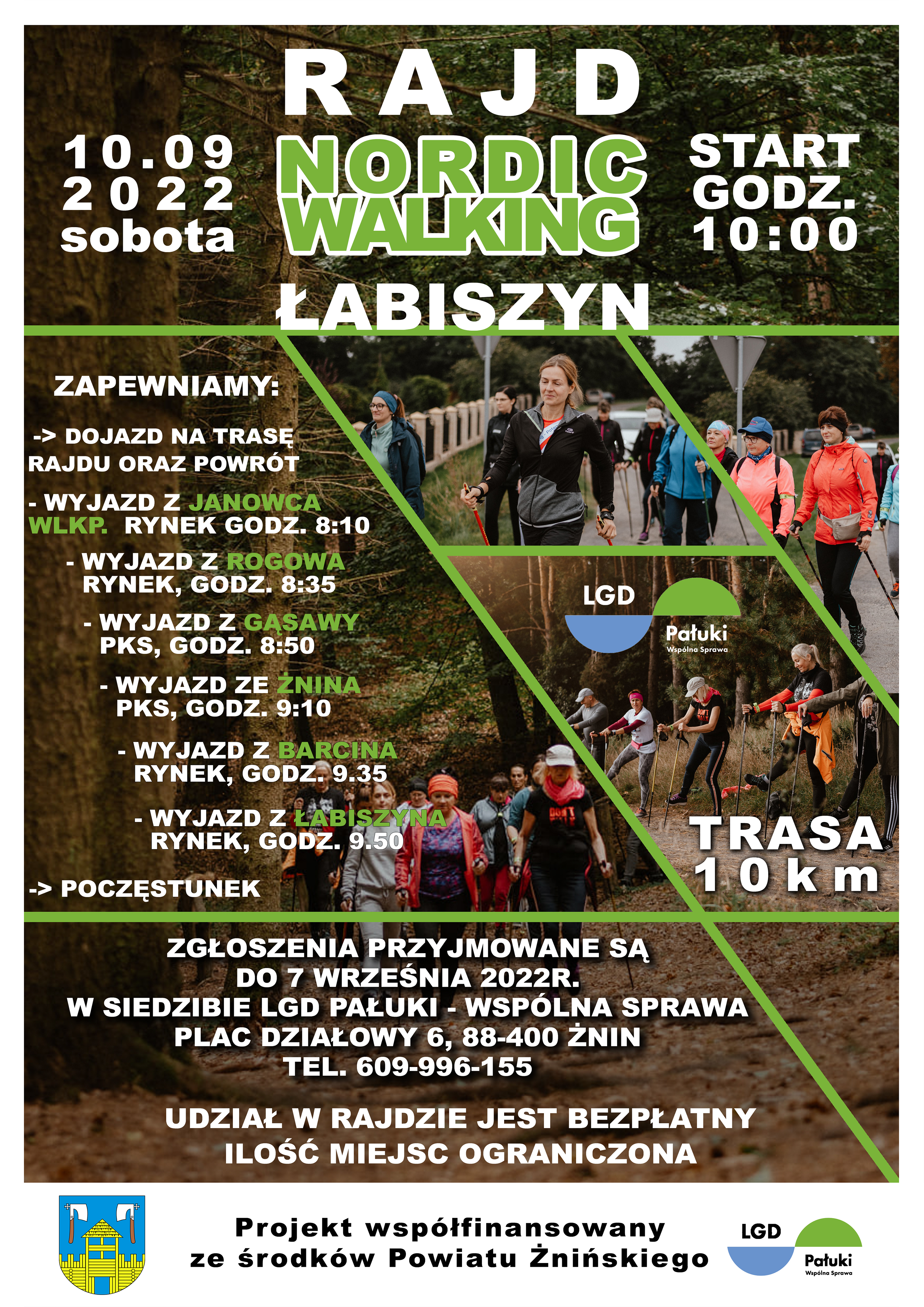 Rajd Nordic Walking w Gminie Łabiszyn