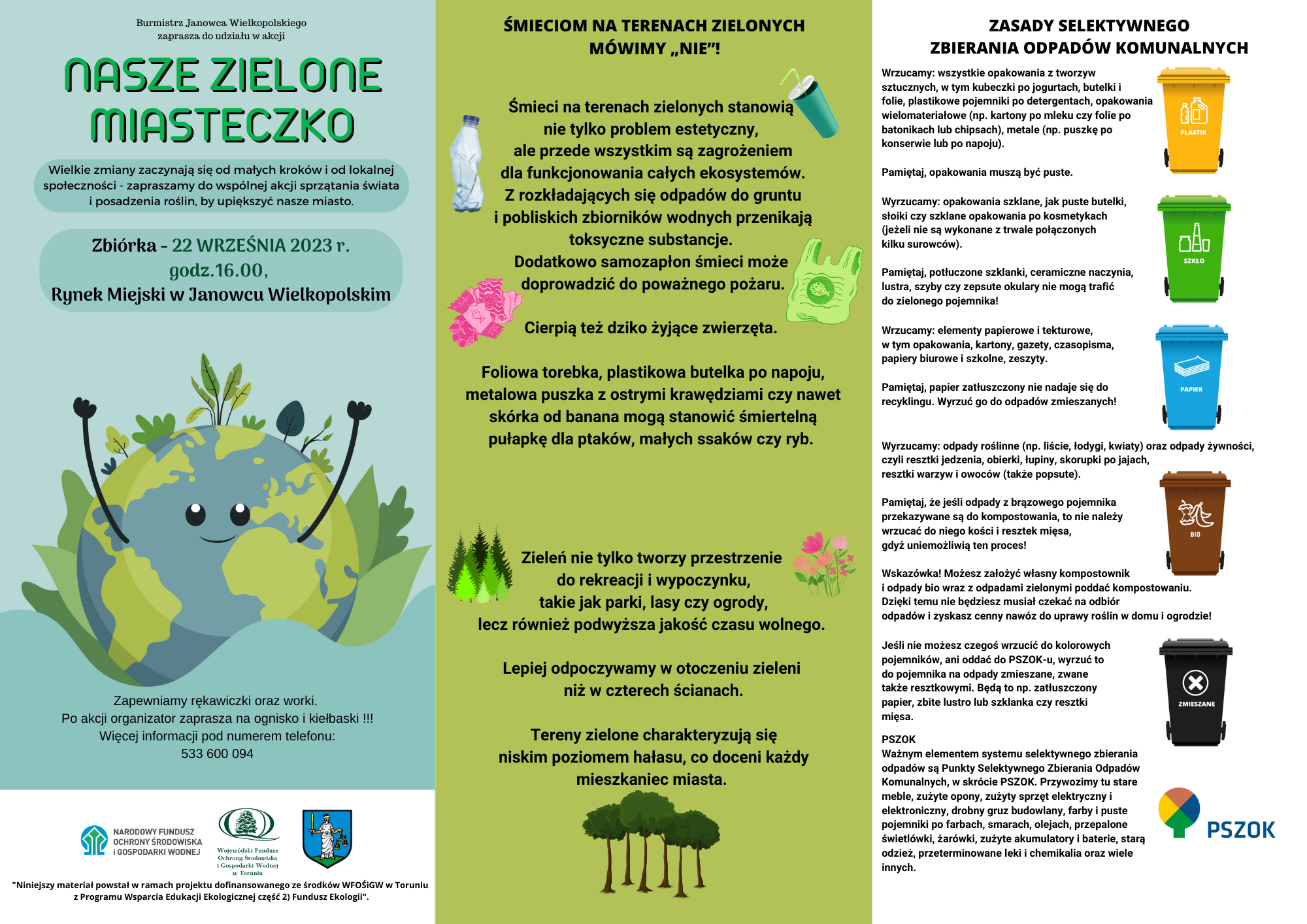 Nasze zielone miasteczko - ulotka