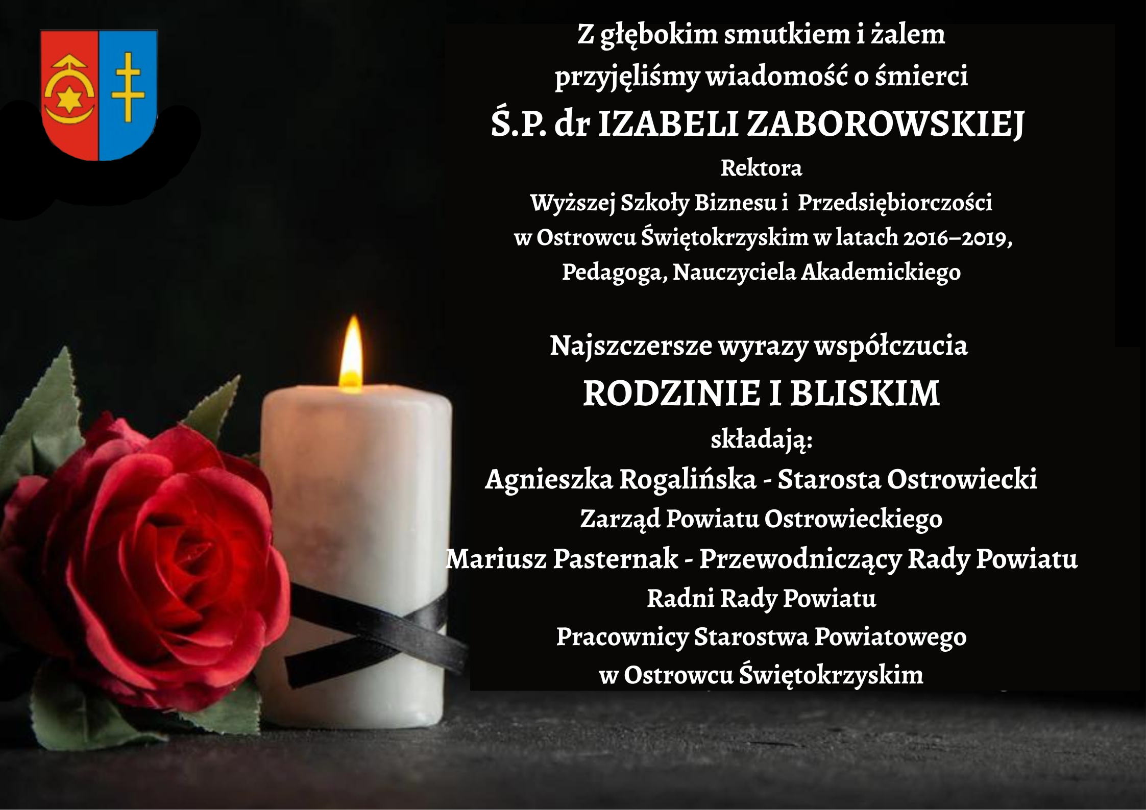 Rodzinie i Bliskim Ś.P. dr Izabeli Zaborowskiej