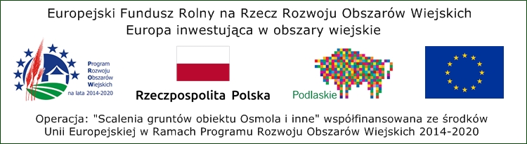 Baner projektu "Scalenia gruntów obiektu Osmola i inne"