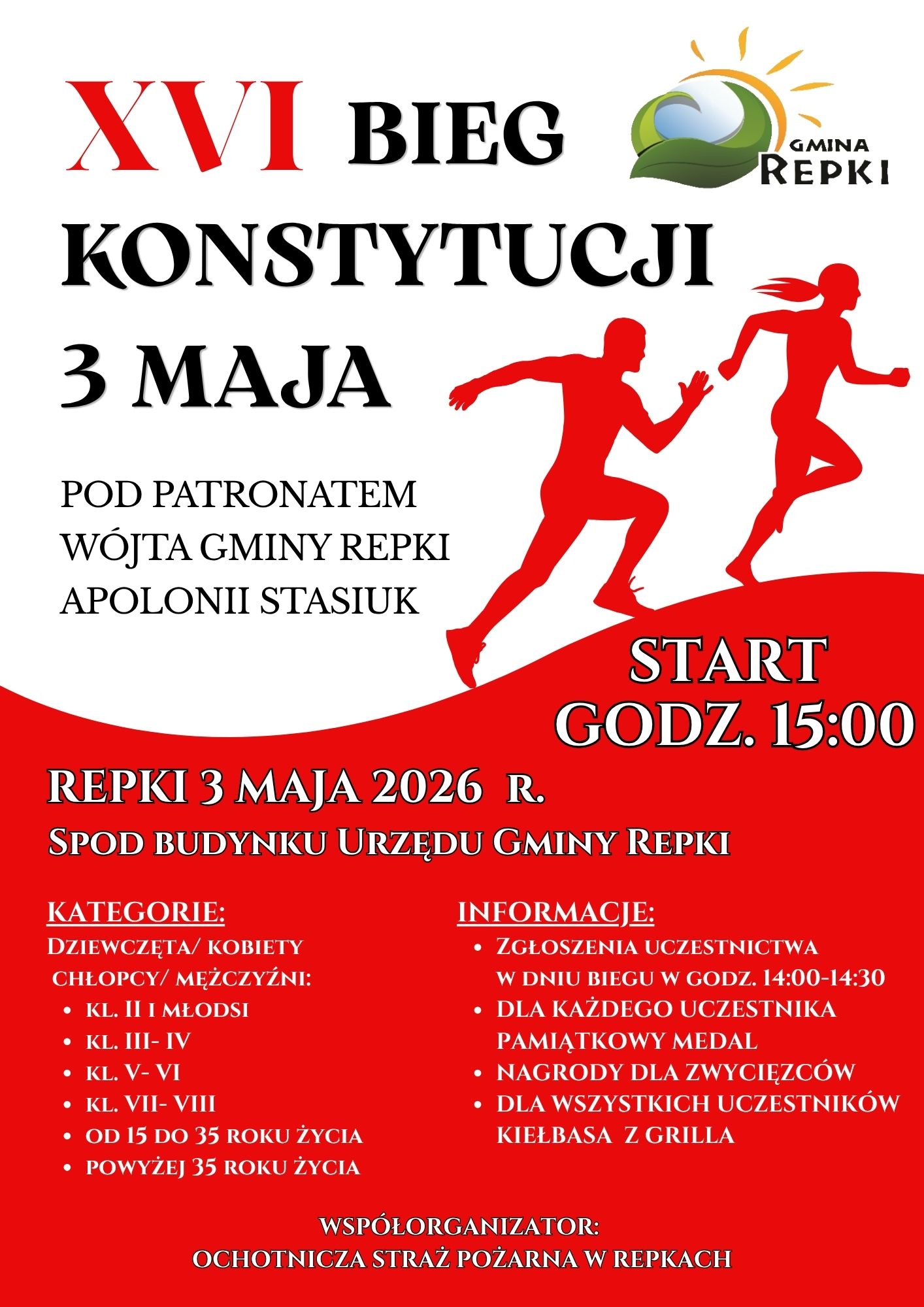 Zapraszamy na Gminne Obchodach Narodowego Święta Konstytucji 3 Maja!