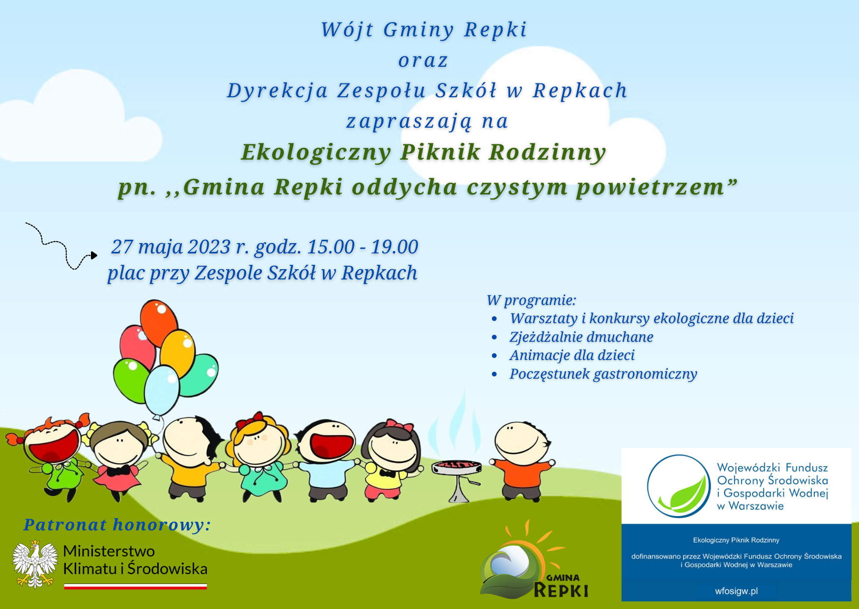 ,,Gmina Repki oddycha czystym powietrzem” 