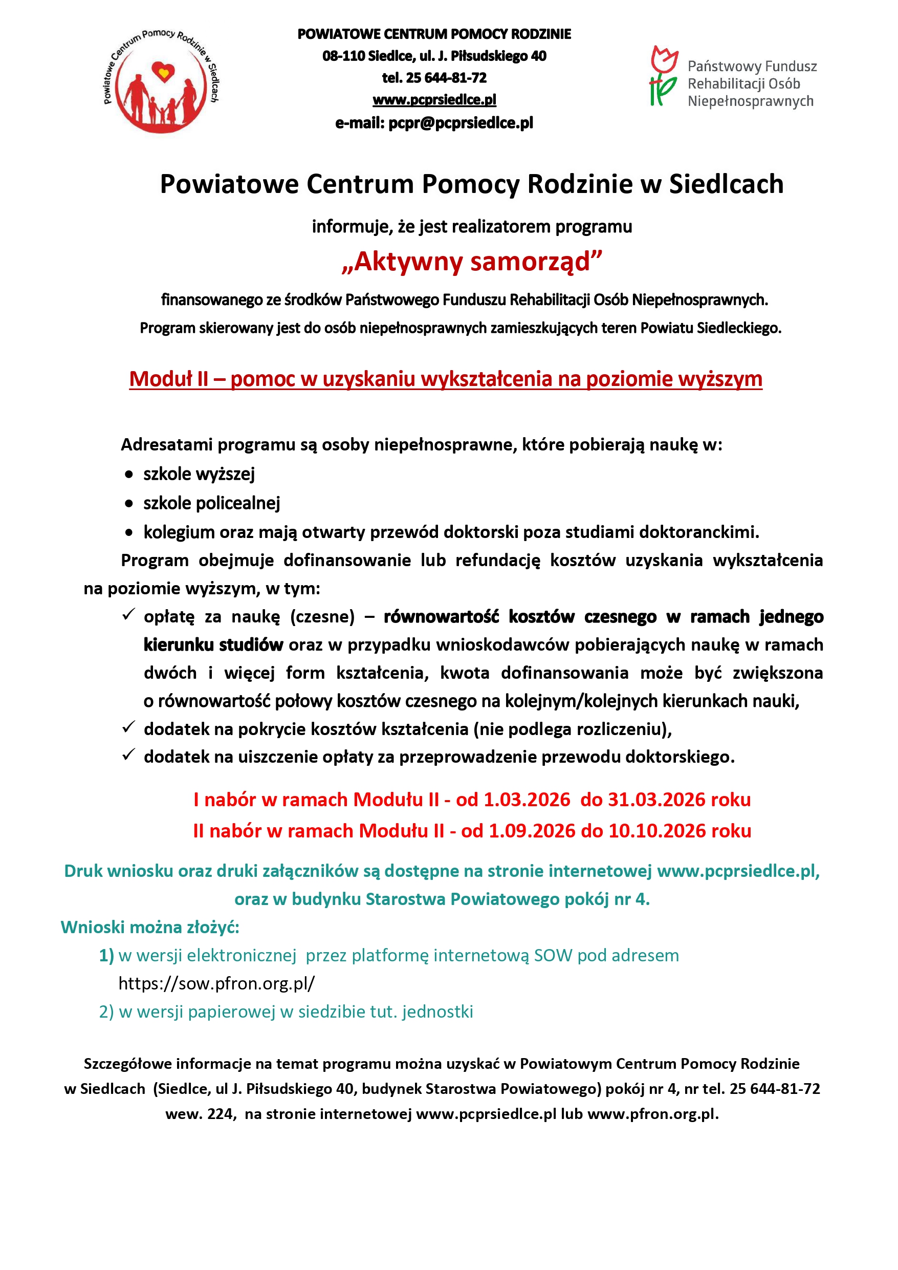 „Aktywny samorząd”modułII