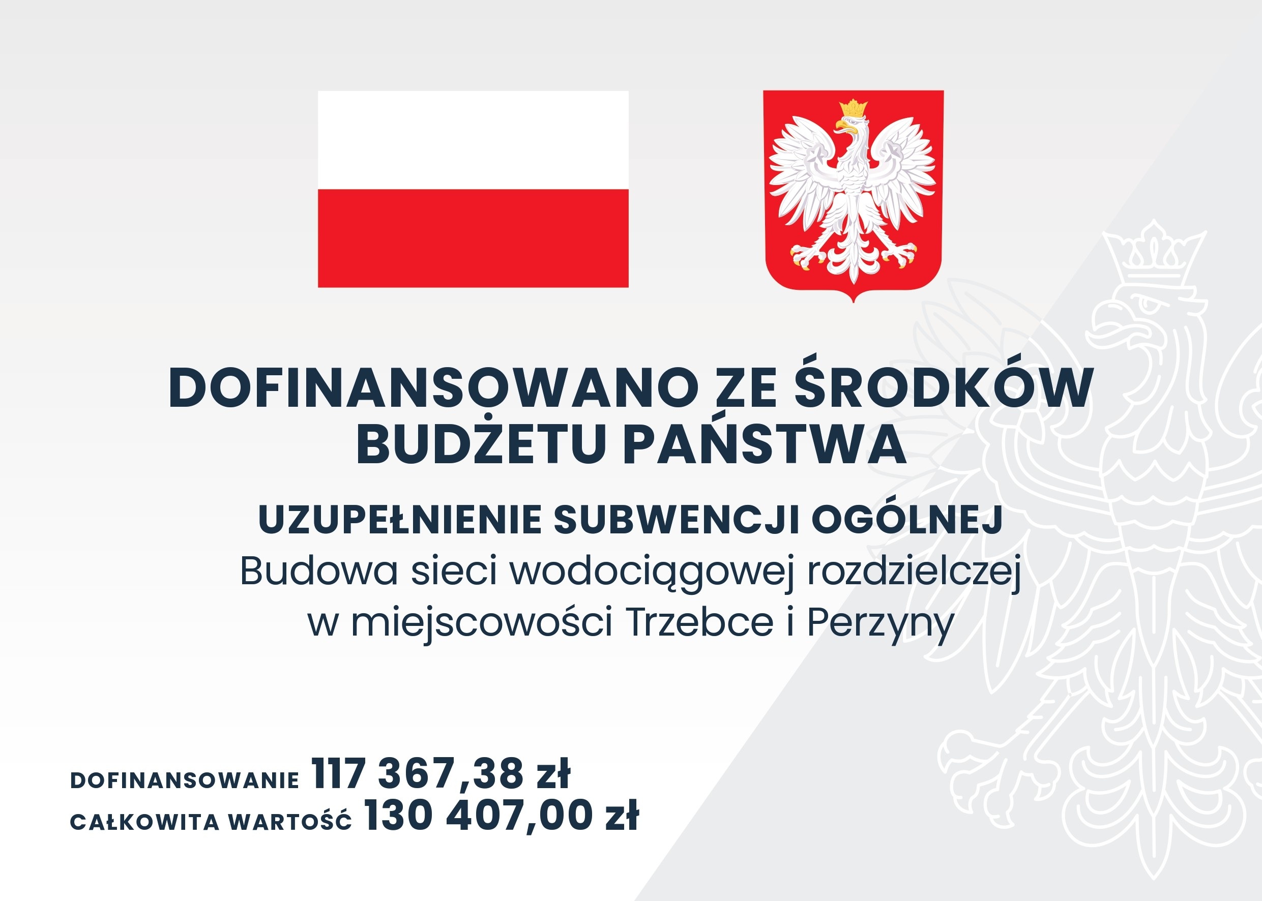 Budowa sieci wodociągowej Trzebce-Perzyny