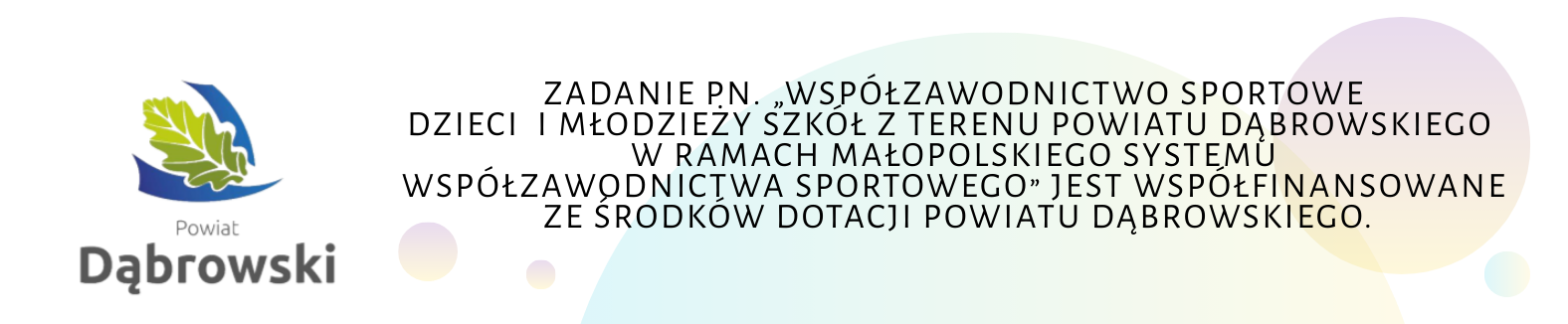 Grafika z logo Powiatu