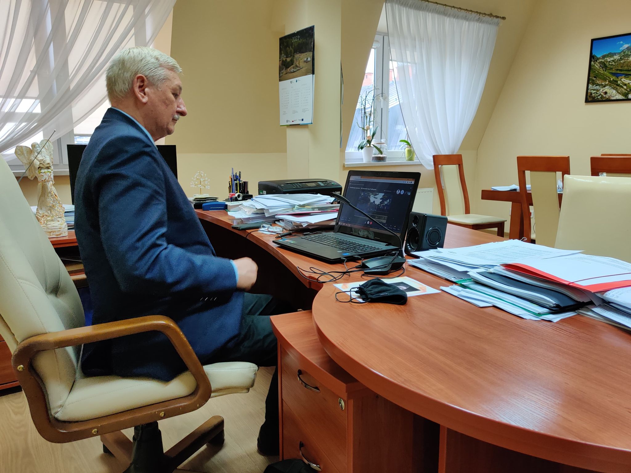 Starosta Jasielski Adam Pawluś - wideokonferencja