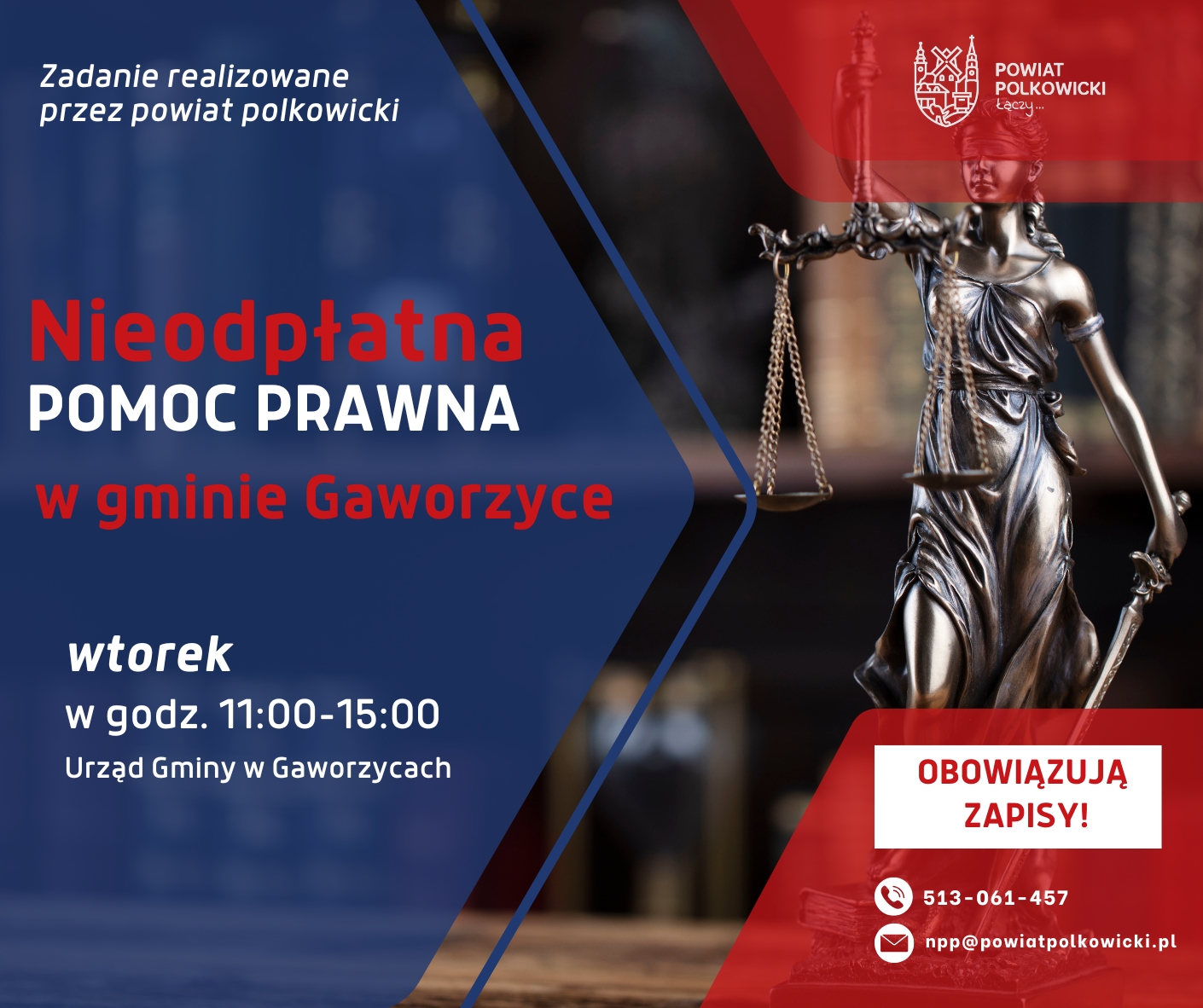 Nieodpłatna Pomoc Prawna w gminie Gaworzyce