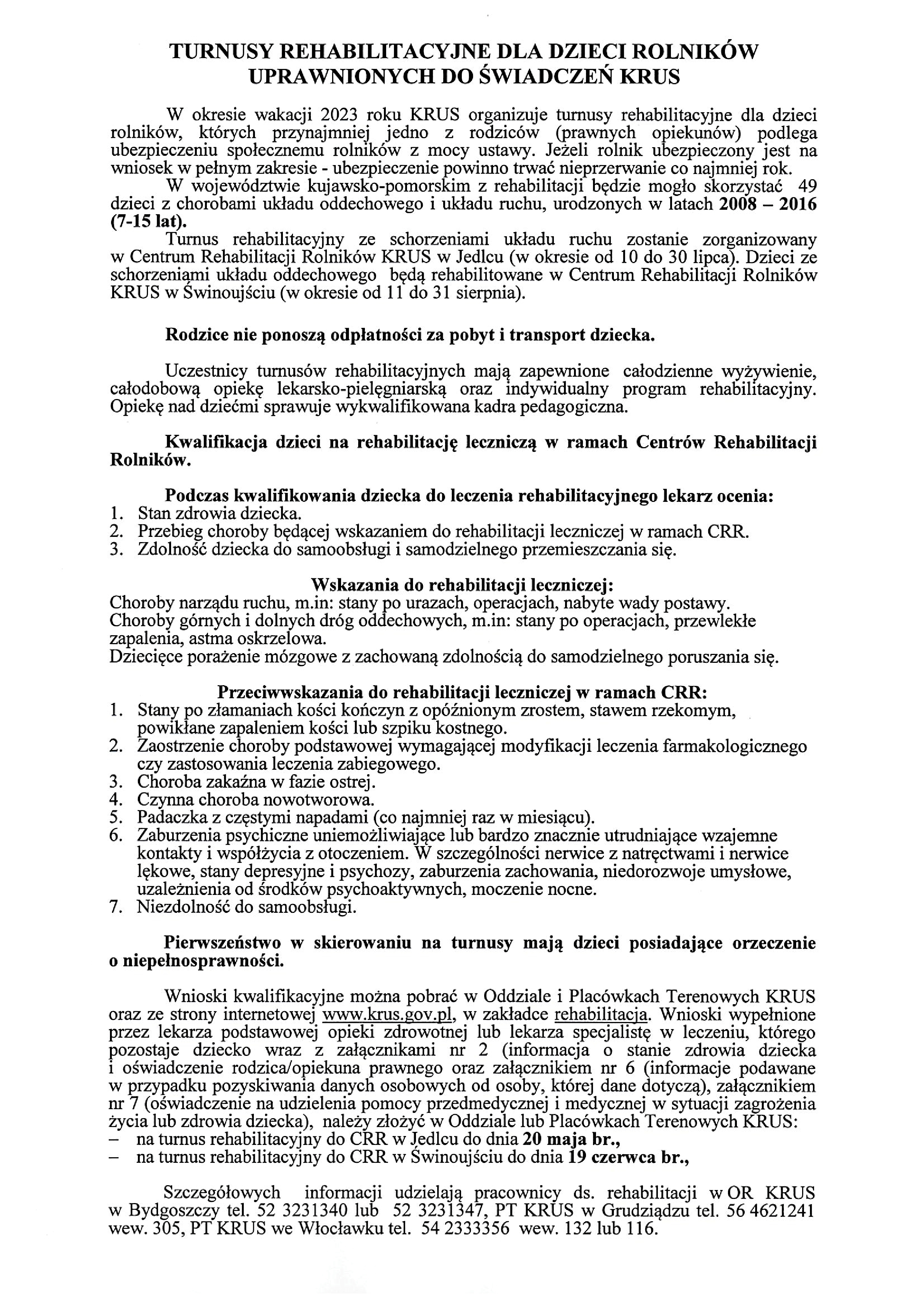 turnusy rehabilitacyjne