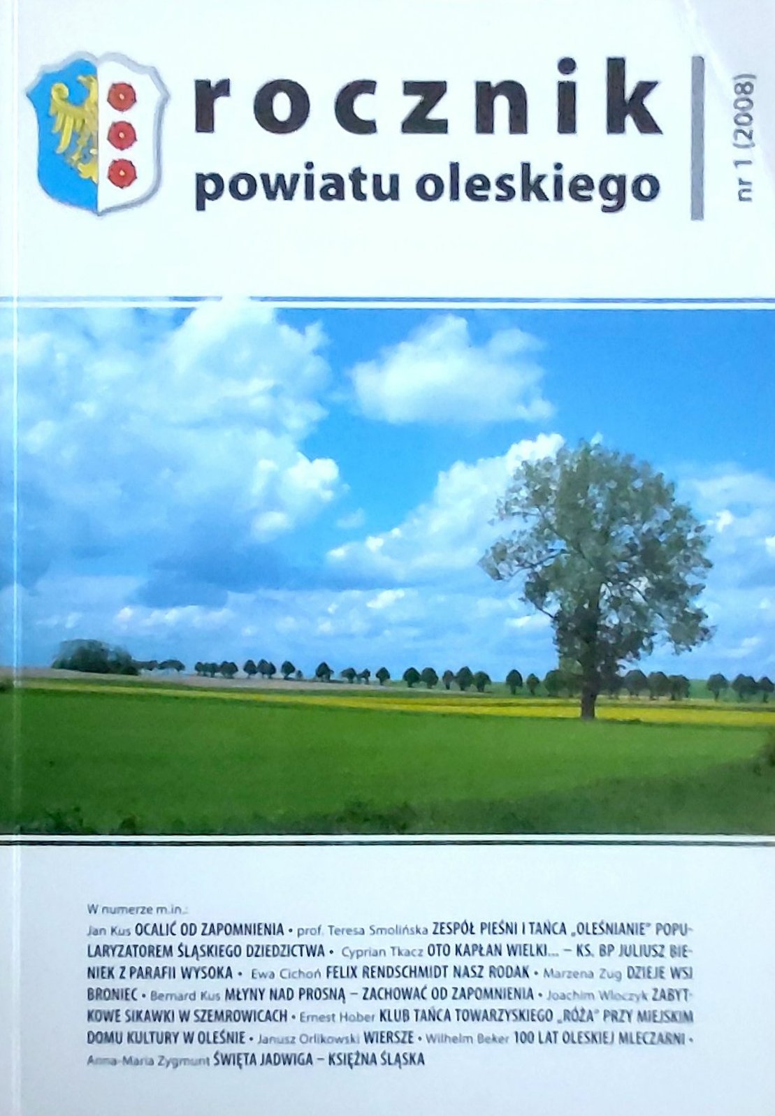 Okładka Rocznika Powiatu Oleskiego nr 1