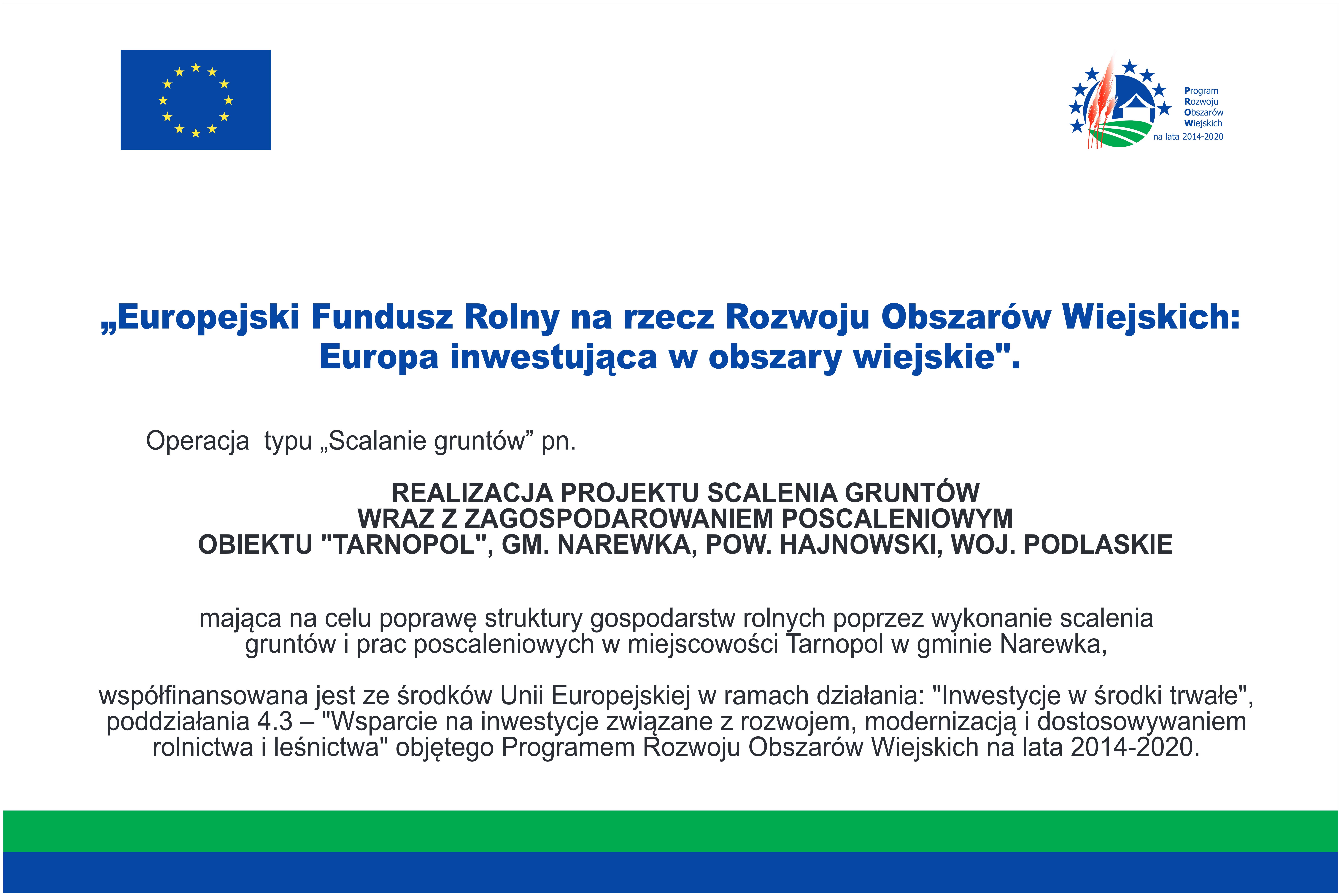 Obowiązek informacyjny - informacja o nazwie projektu i finansowaniu - informacje zawarte w treści strony