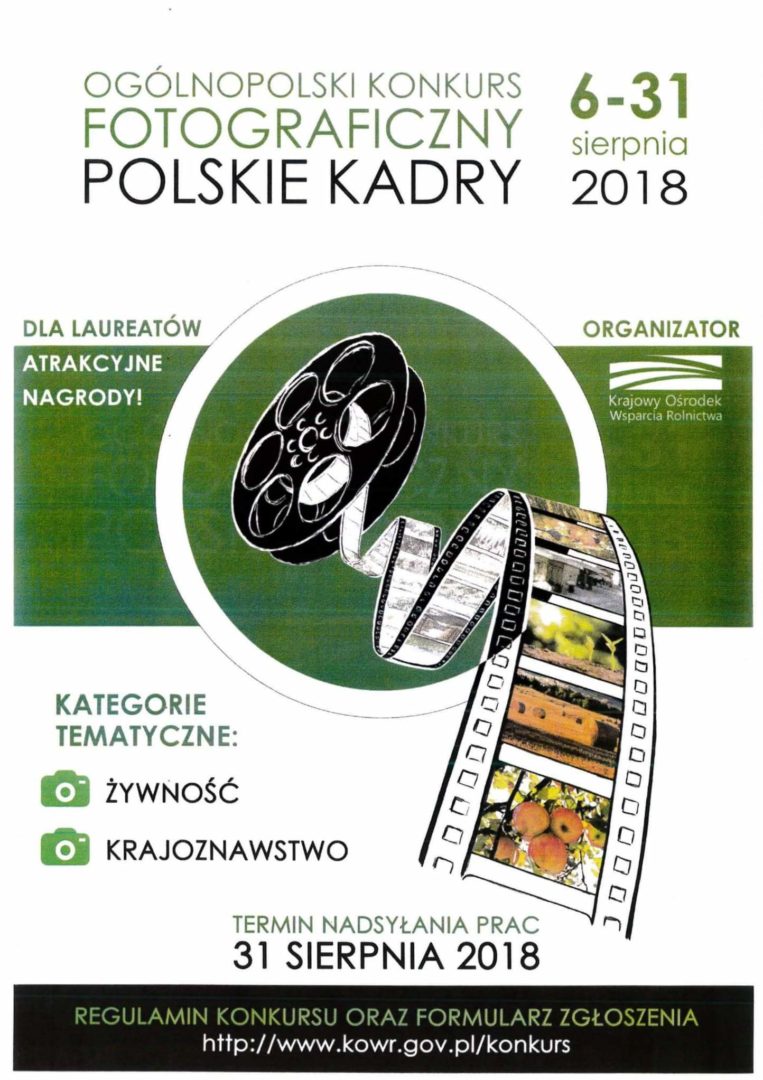 Plakat konkursu Polskie Kadry