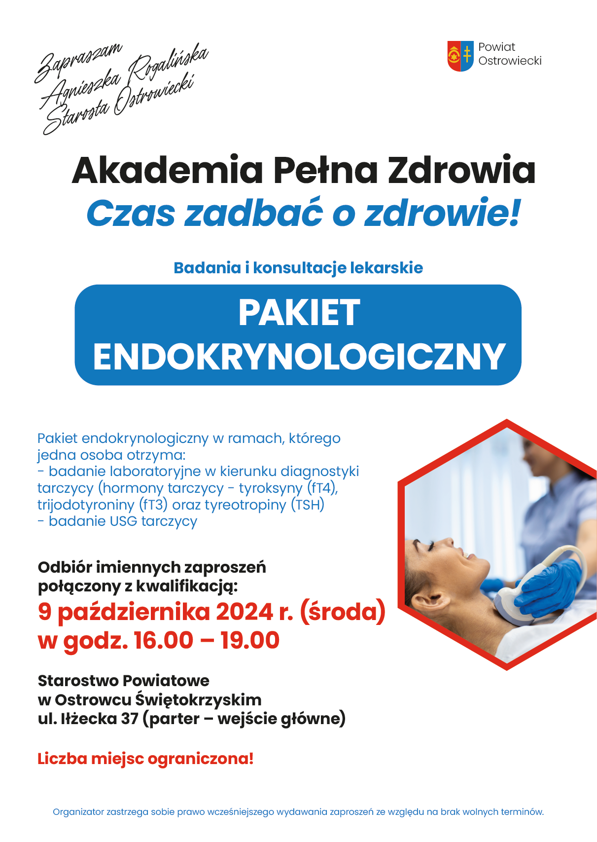 Zaproszenie na badania endokrynologiczne