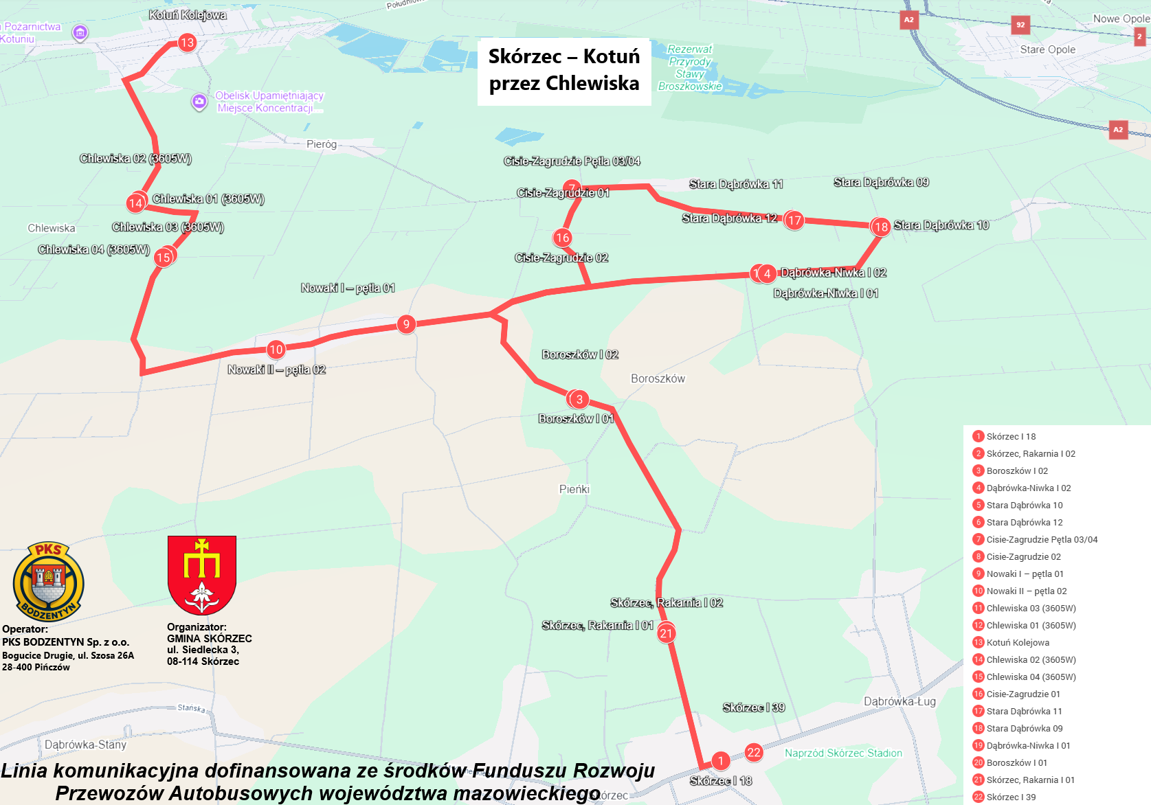 2.linia Skórzec - Kotuń przez Chlewiska