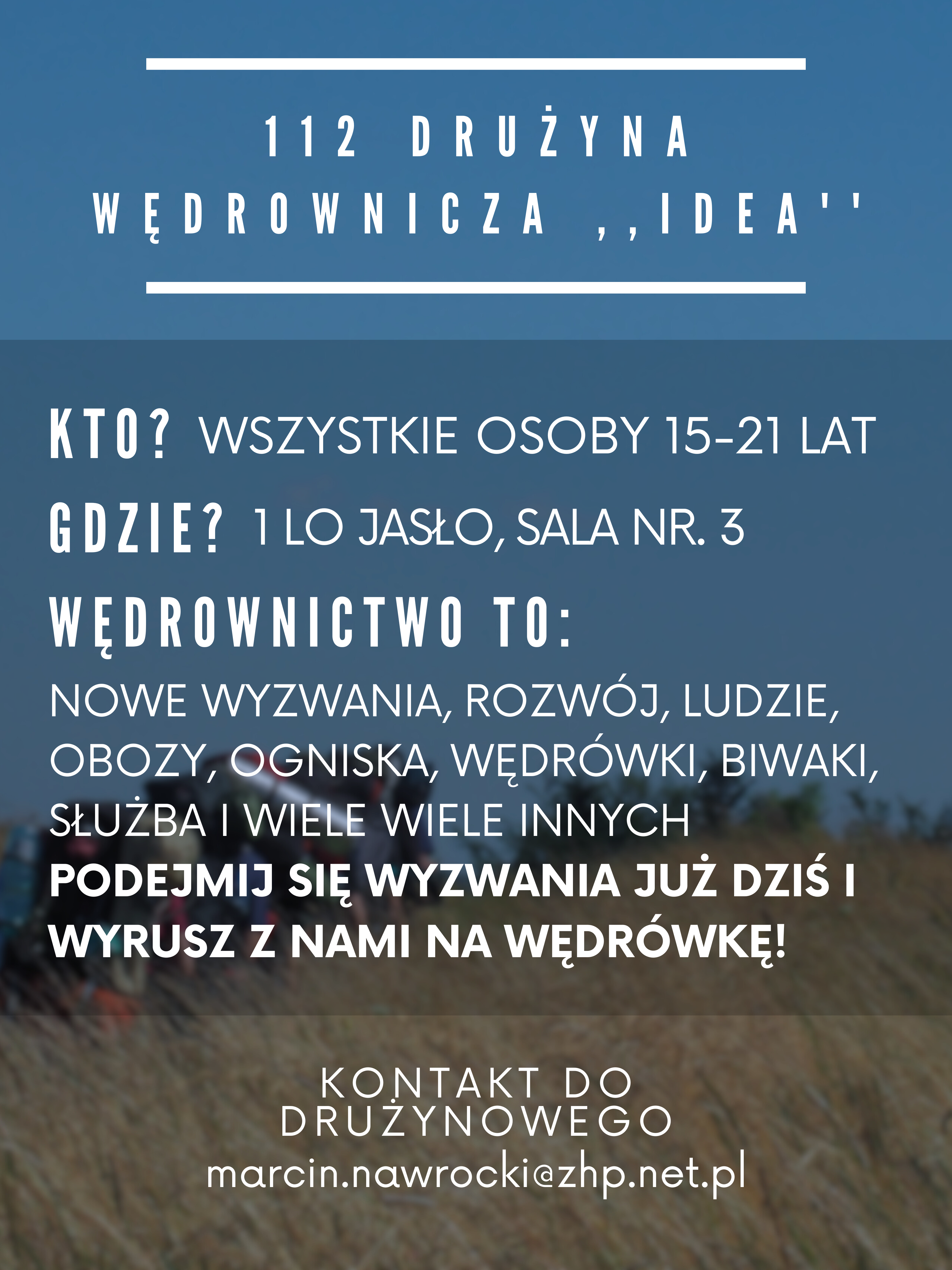 Drużyna harcerska przy I LO w Jaśle = plakat