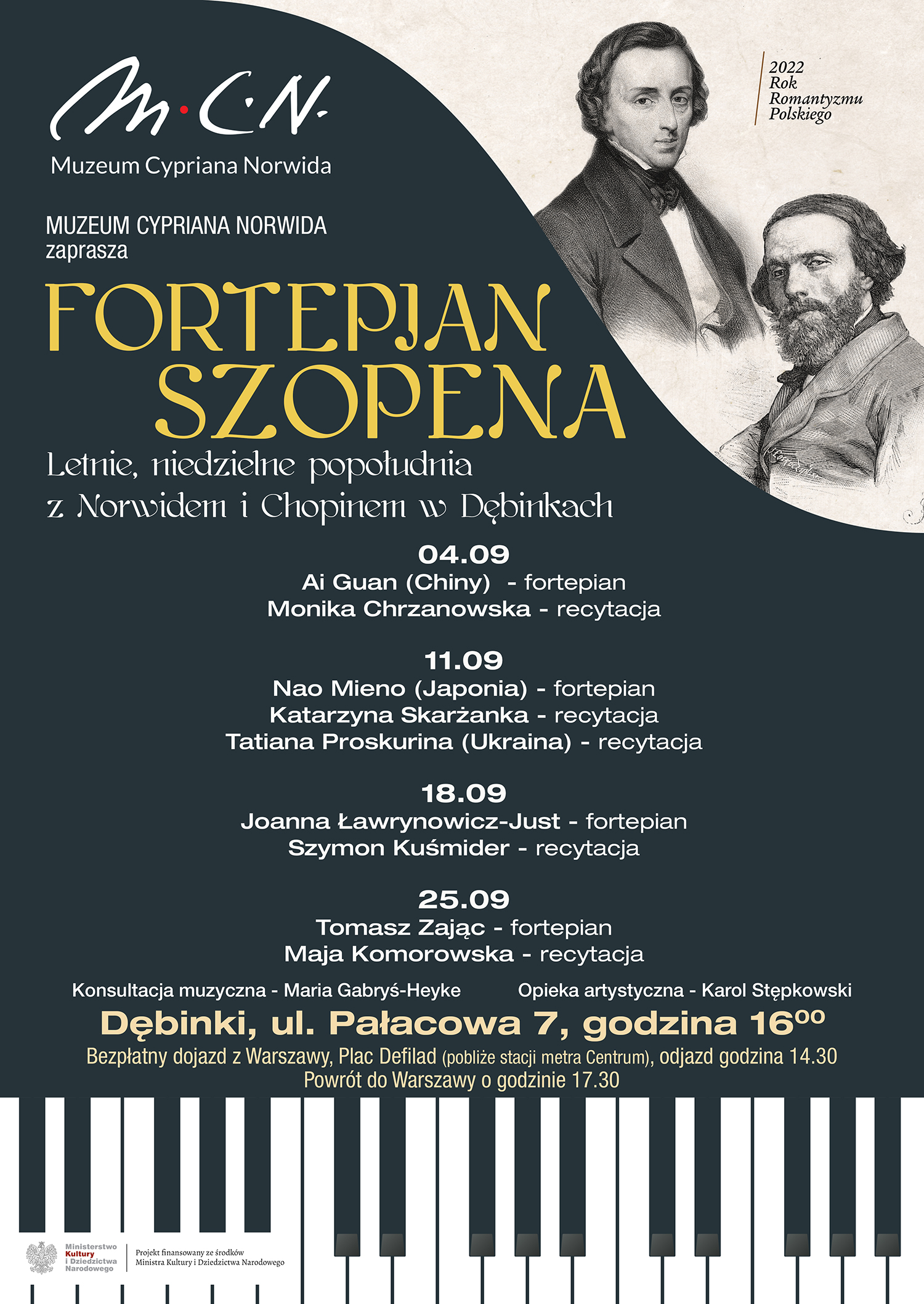 koncerty muzyczno-poetyckie w Dębinkach