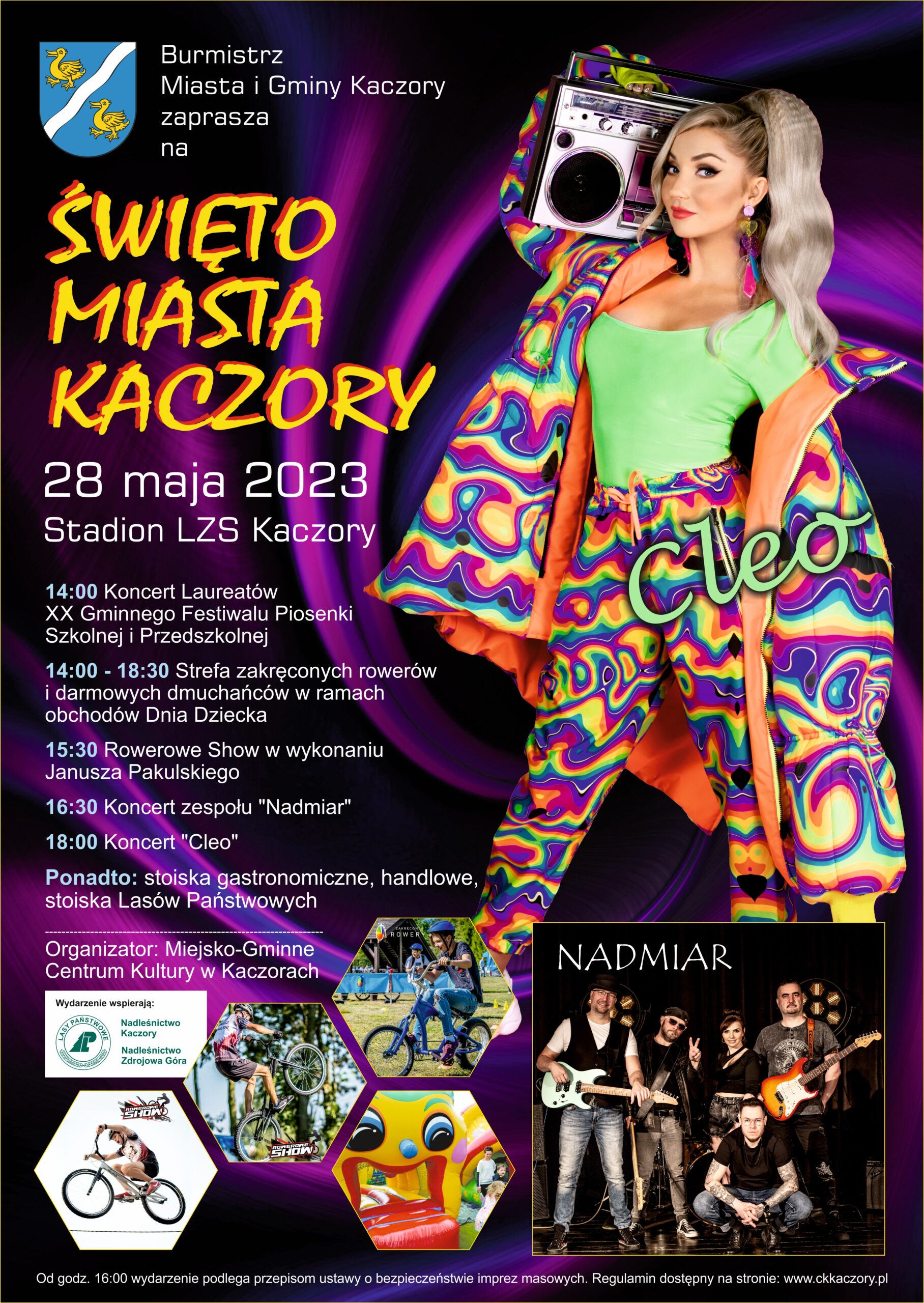 28 maja - Święto Miasta Kaczory, stadion LZS w Kaczorach