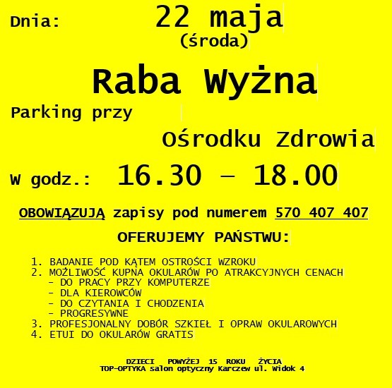 Bezpłatne Badanie Wzroku