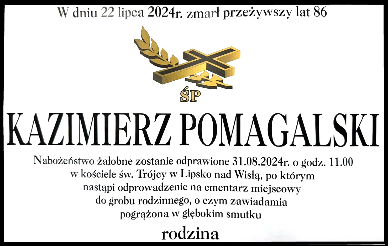 Nabożeństwo żałobne