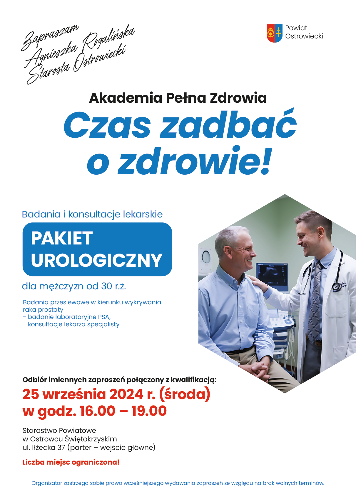 baner na zapisy na urologię