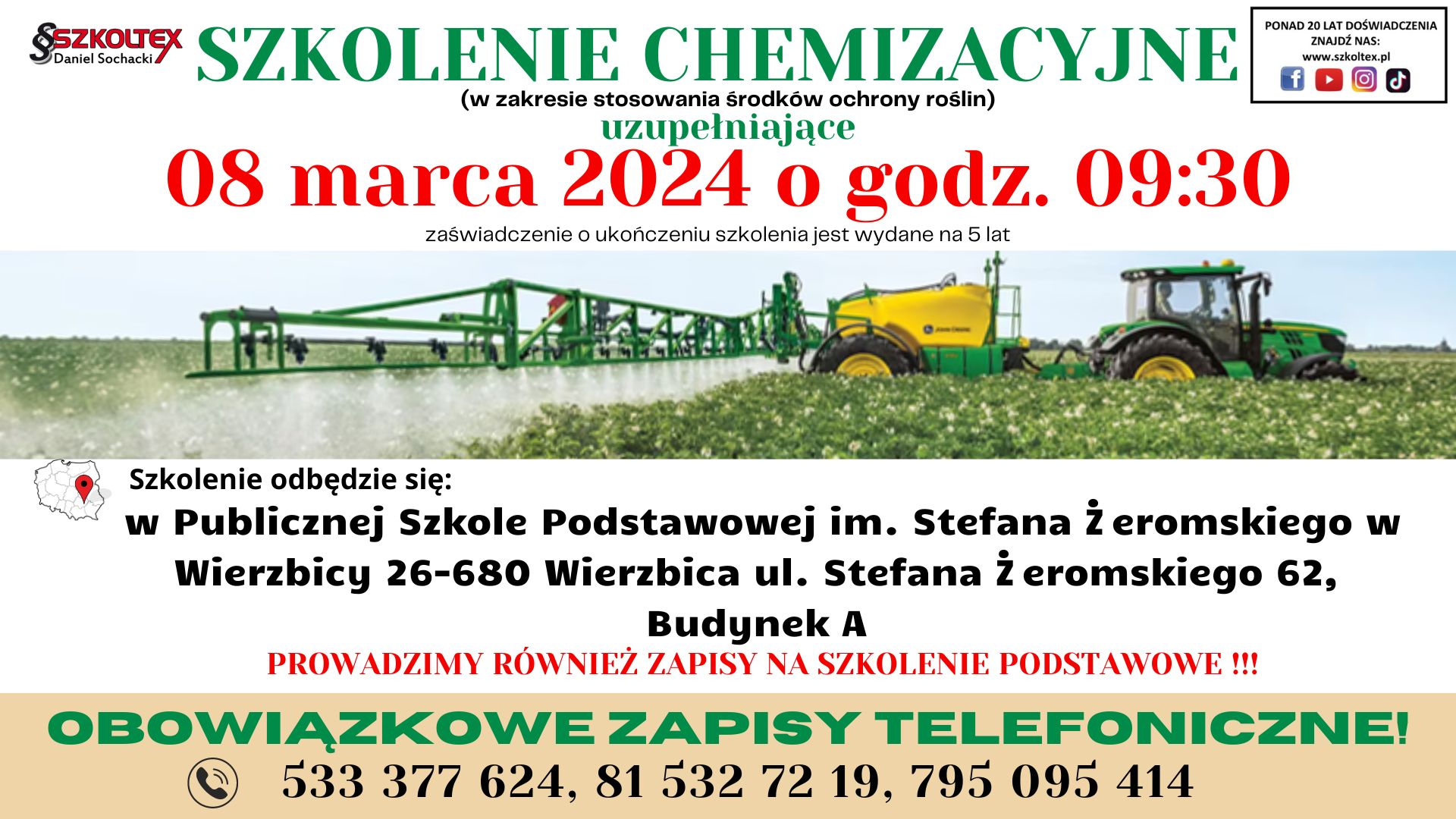 Szkolenie chemizacyjne