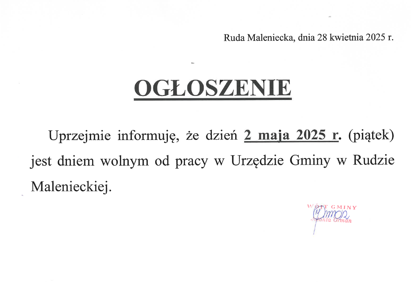 Ogłoszenie