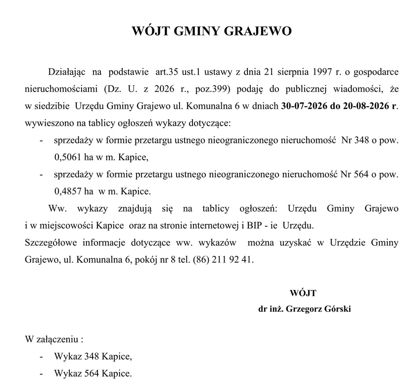 Ogłoszenie