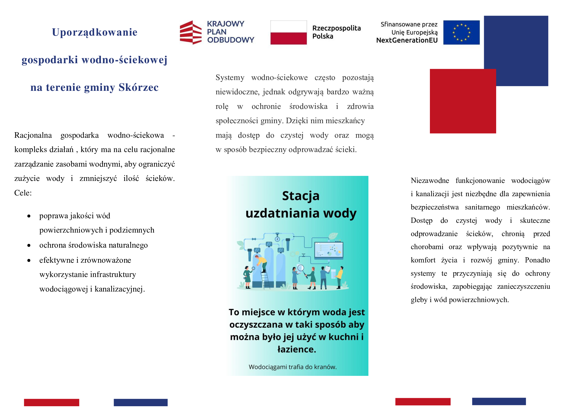 Uporządkowanie gospodarki wodno-ściekowej na terenie gminy Skórzec