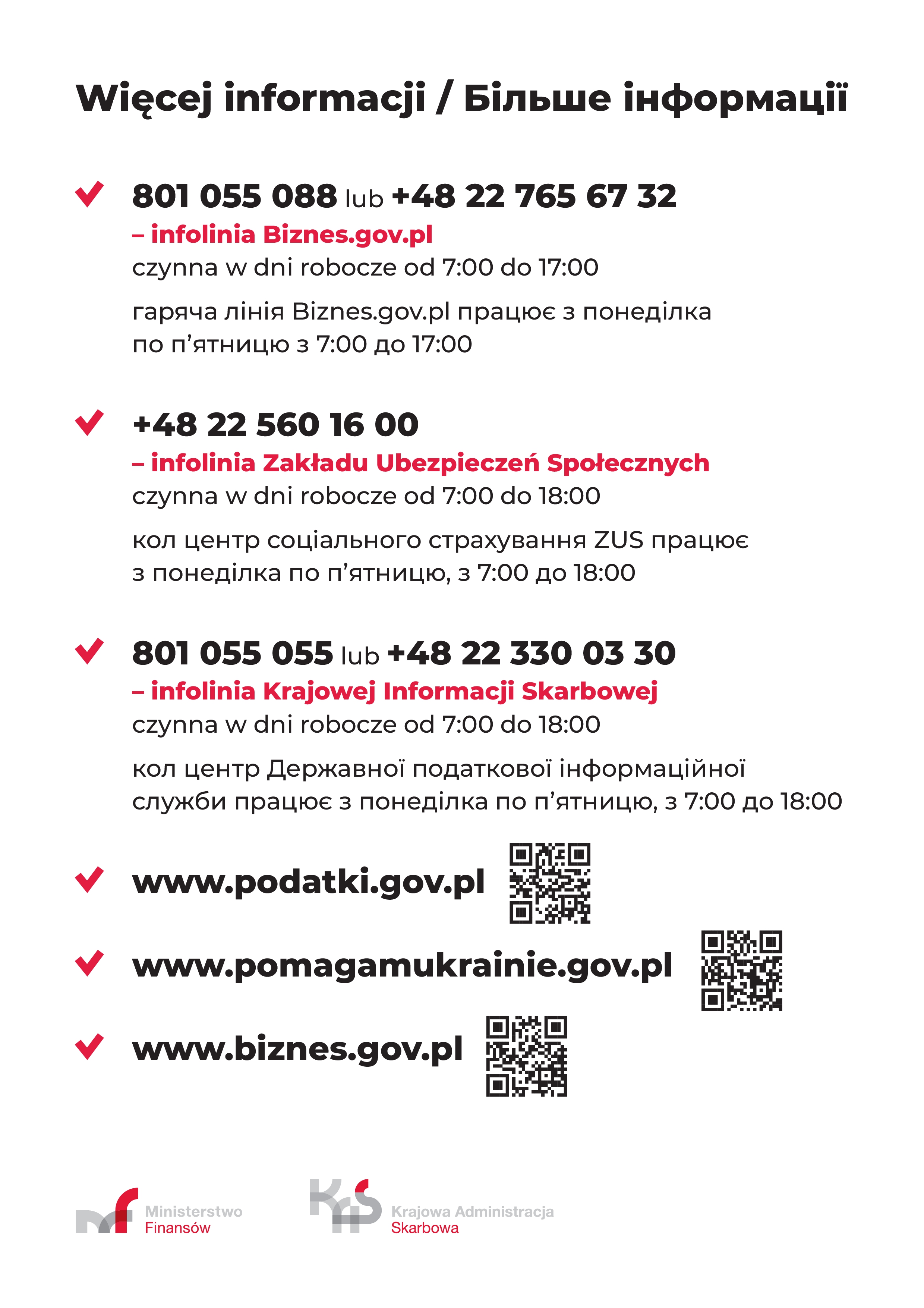 Informacja na temat legalizacji pracy
