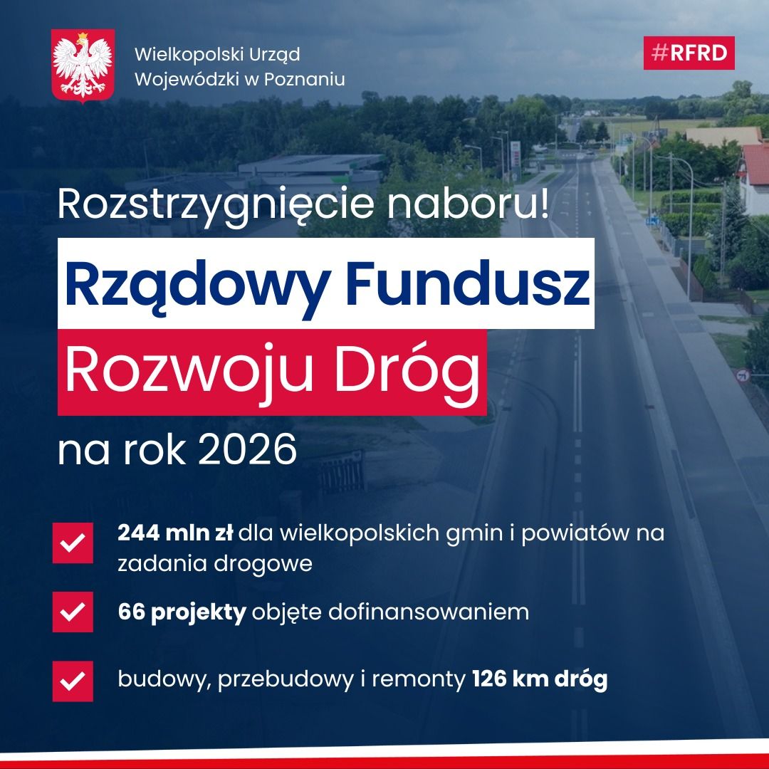 Dofinansowanie z Rządowego Funduszu Rozwoju Dróg