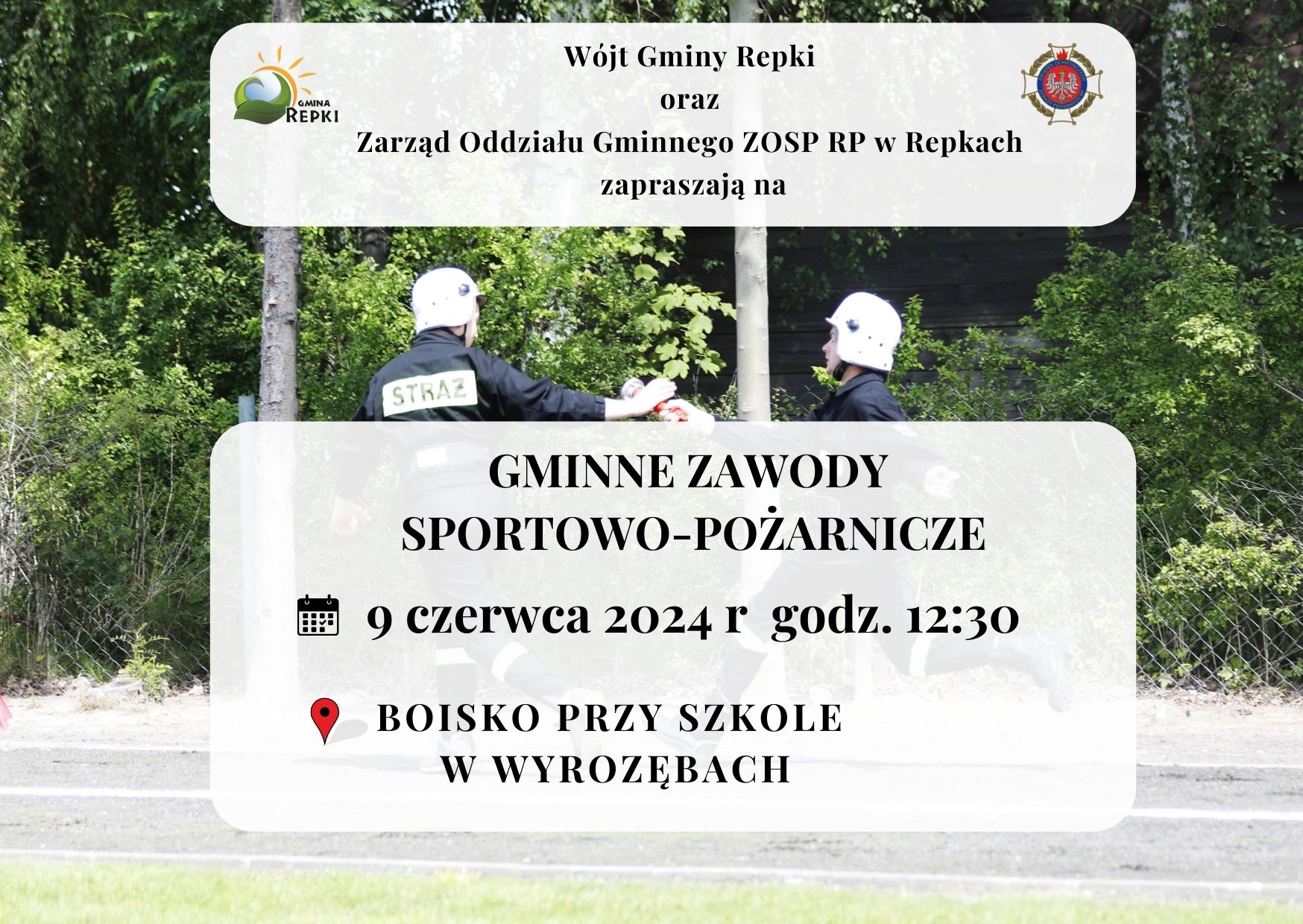  Zapraszamy na Gminne Zawody Sportowo-Pożarnicze! 