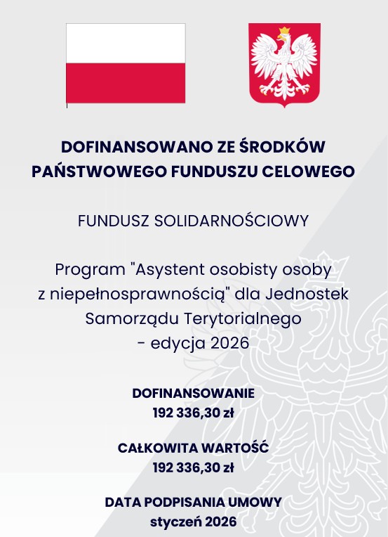  Plakat programu "Asystent osobisty osoby z niepełnosprawnością"
