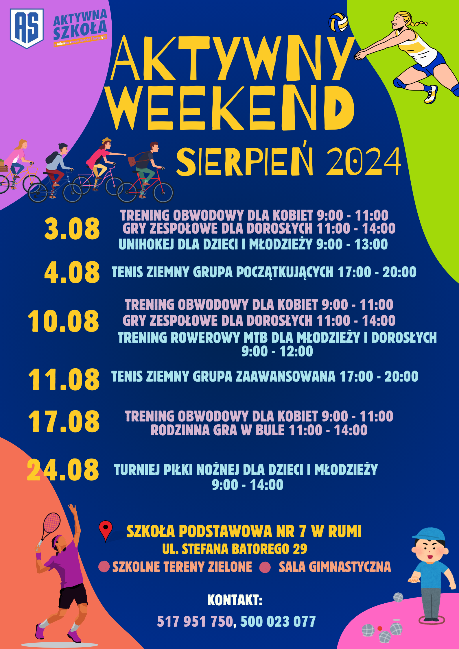 Aktywny weekend - sierpień
