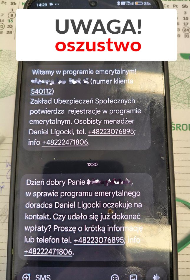 oszustwo ZUS